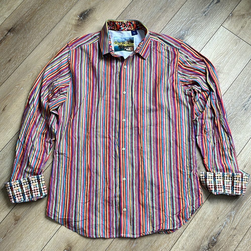 Robert Graham Mens XLT Shirt Long Sleeve Knowledge Wisdom Truth Colorful…